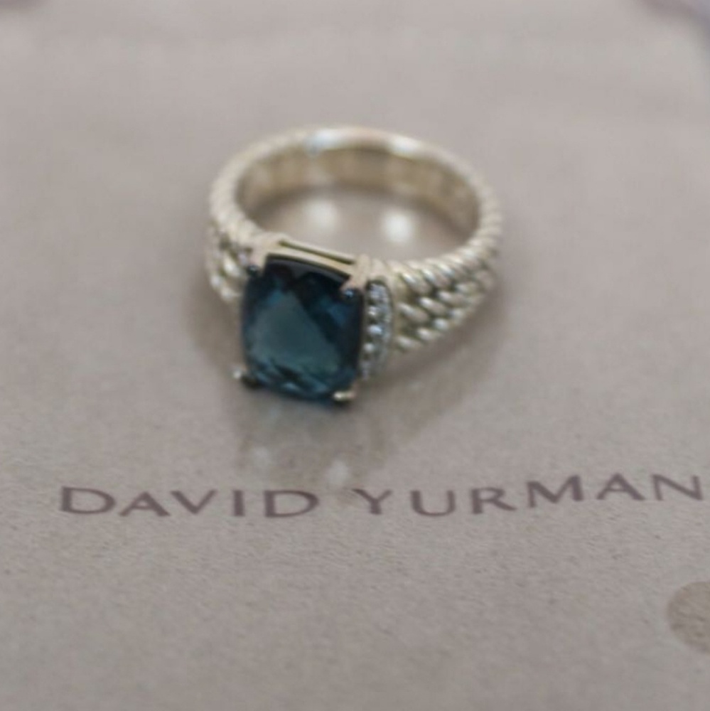 David Yurman Blue Topaz Ring